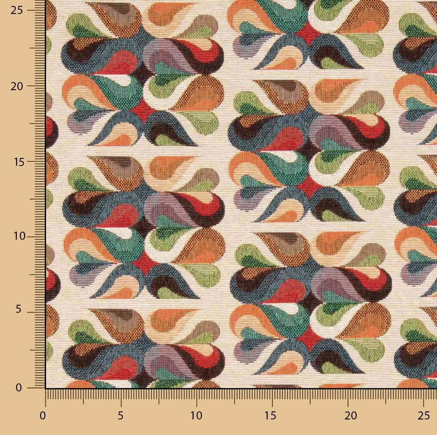 Tapisserie de Gobelins « Mosaïque rétro multicolore » - Ribes y Casals