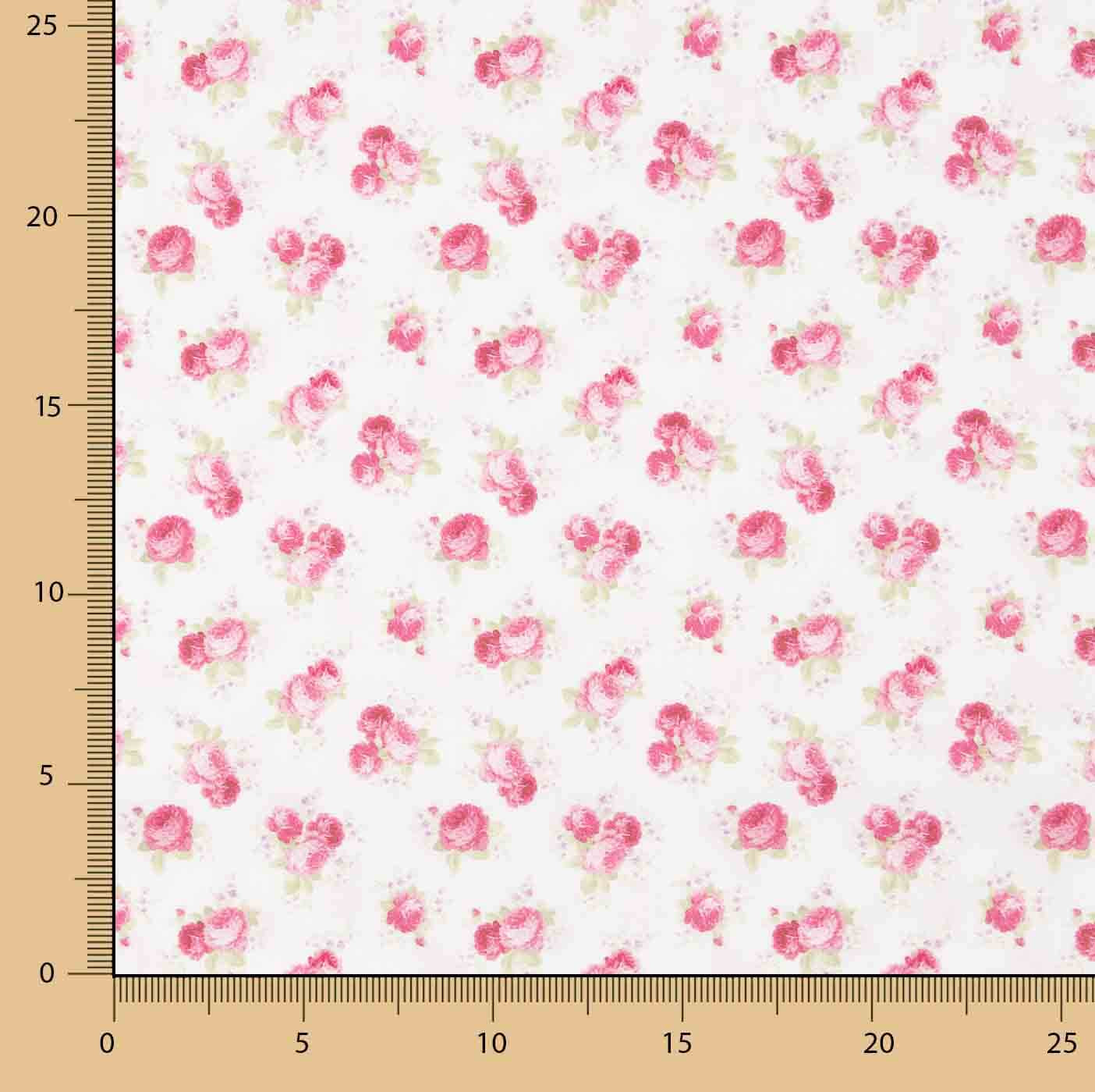 Percale imprimée Gema Rosa - Ribes y Casals