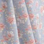 Percale imprimée Nuria Bleu - Ribes y Casals
