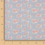 Percale imprimée Nuria Bleu - Ribes y Casals