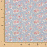 Percale imprimée Nuria Bleu - Ribes y Casals
