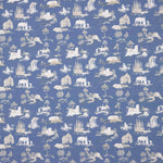 Percale imprimée Silke Bleu - Ribes y Casals