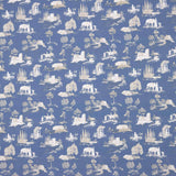 Percale imprimée Silke Bleu - Ribes y Casals