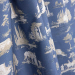 Percale imprimée Silke Bleu - Ribes y Casals