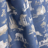 Percale imprimée Silke Bleu - Ribes y Casals