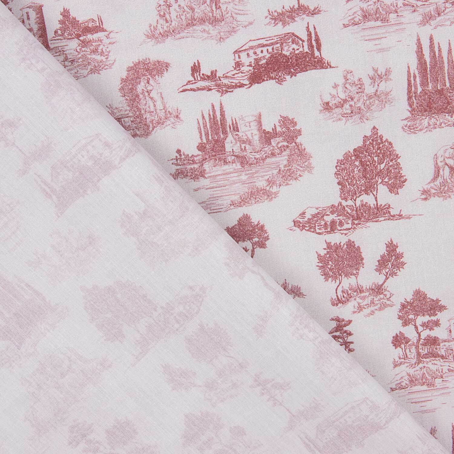 Percale imprimée Silke Rouge - Ribes y Casals