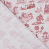 Percale imprimée Silke Rouge - Ribes y Casals