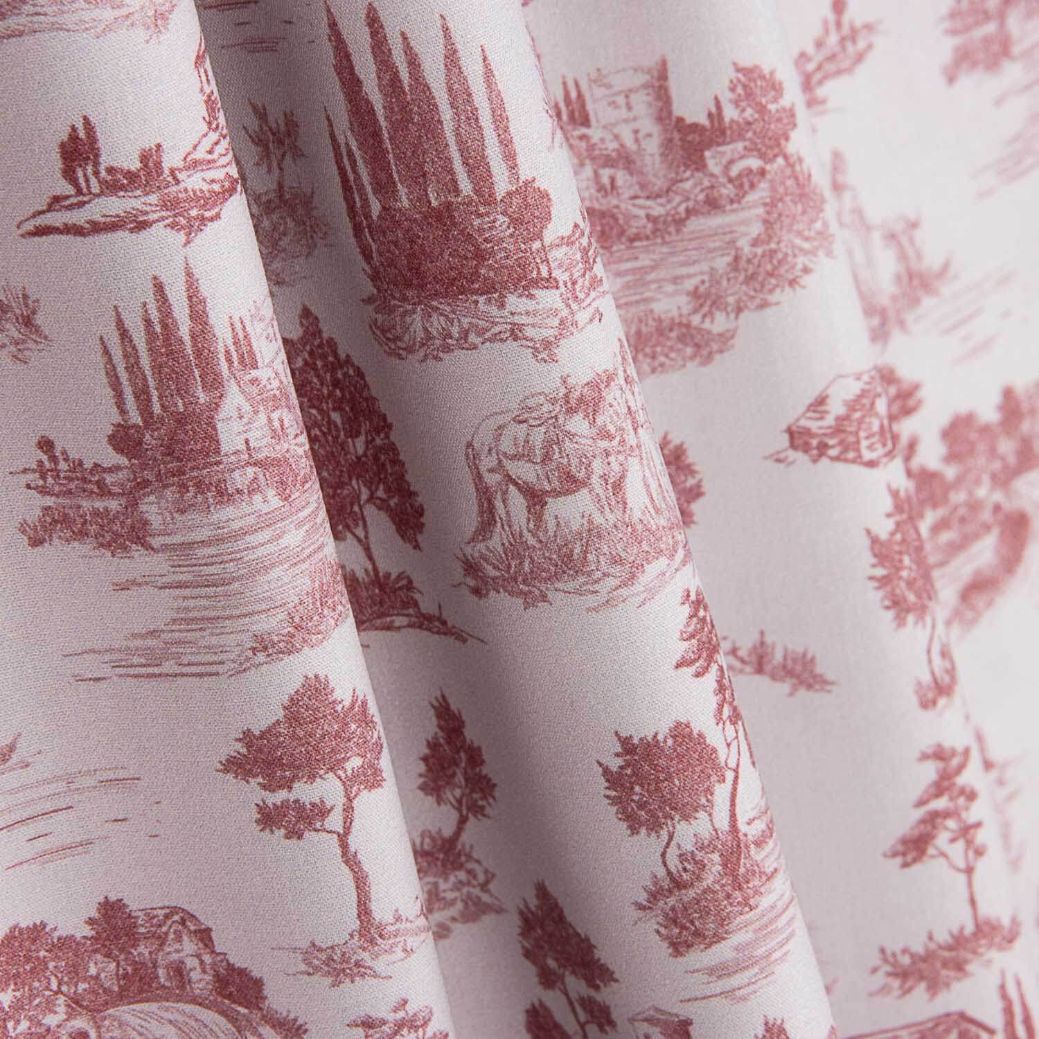 Percale imprimée Silke Rouge - Ribes y Casals