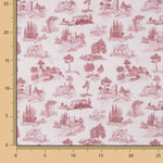 Percale imprimée Silke Rouge - Ribes y Casals