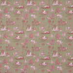 Percale imprimée Silke verte - Ribes y Casals