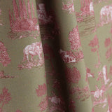 Percale imprimée Silke verte - Ribes y Casals