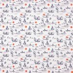 Percale imprimée Yong Rouge - Ribes y Casals