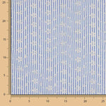 Coton brodé à rayures bleues - Ribes y Casals