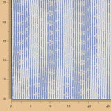 Coton brodé à rayures bleues - Ribes y Casals