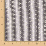 Coton brodé à rayures noires - Ribes y Casals