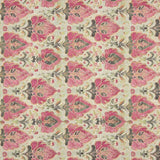 Toile de coton à fleurs Orna rose et vert - Ribes y Casals