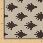 Toile de coton imprimée abstraite noire - Ribes y Casals