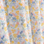 Popeline de coton Blue y Honey Garden - Ribes y Casals