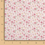 Popeline de coton Pink Cottage Meadow - Ribes y Casals