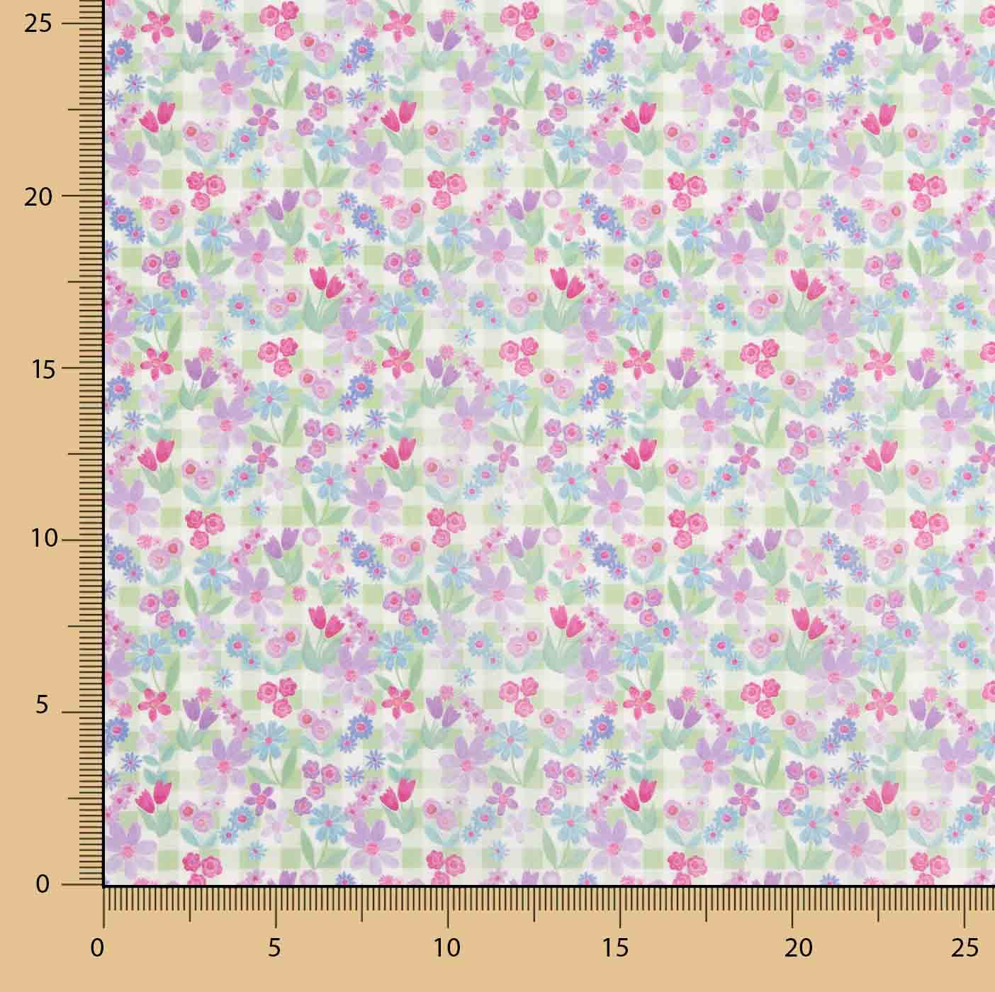 Popeline de coton Lavender Meadow - Ribes y Casals