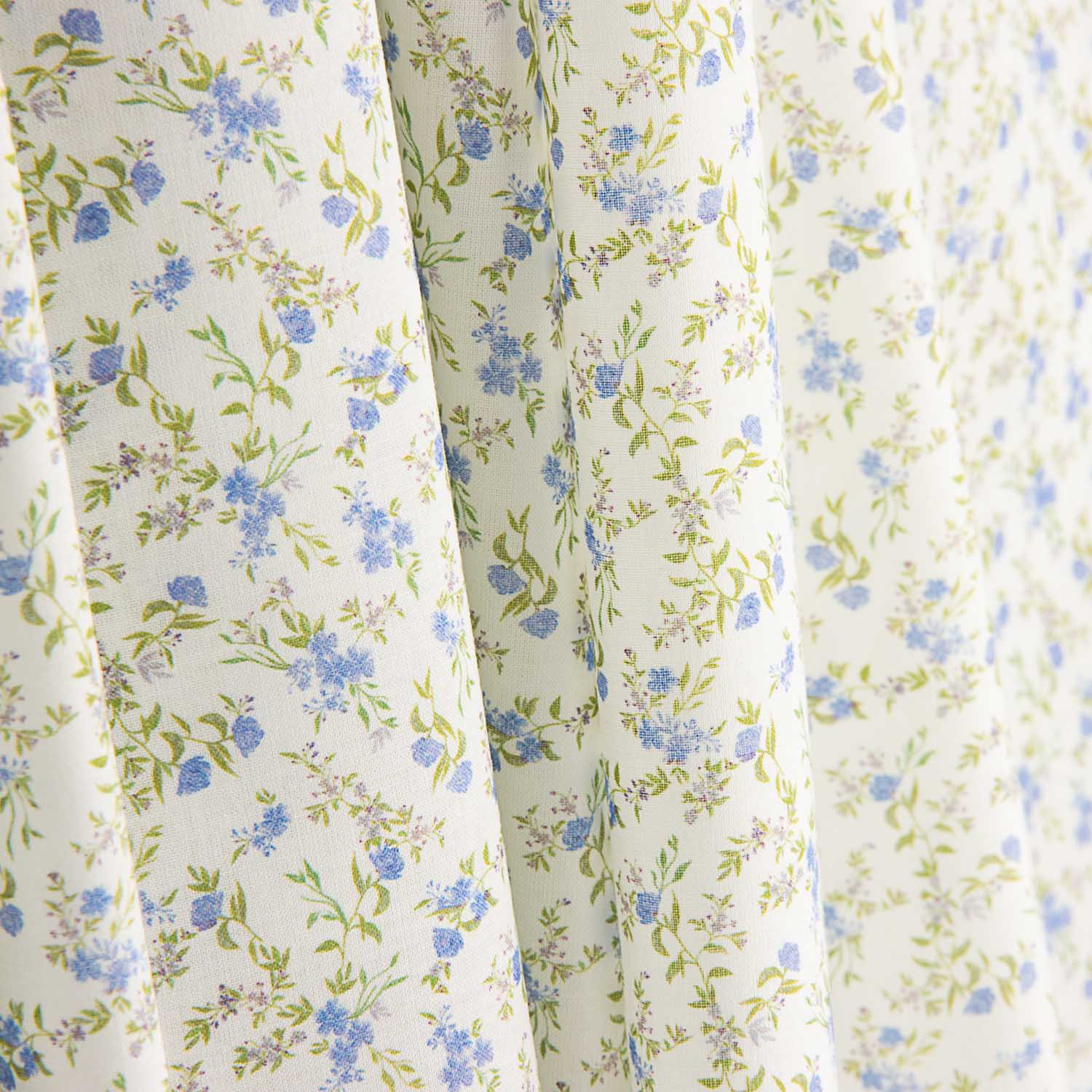 Popeline de coton Blue Whisper - Ribes y Casals