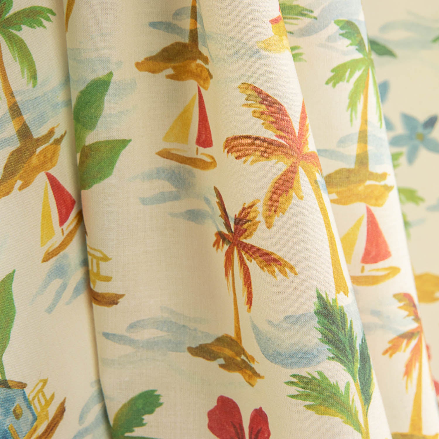 Popeline de coton Aloha Paradise Sun - Ribes y Casals