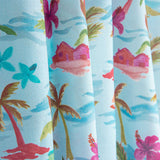 Popeline de coton Aloha Paradise Turquoise - Ribes y Casals