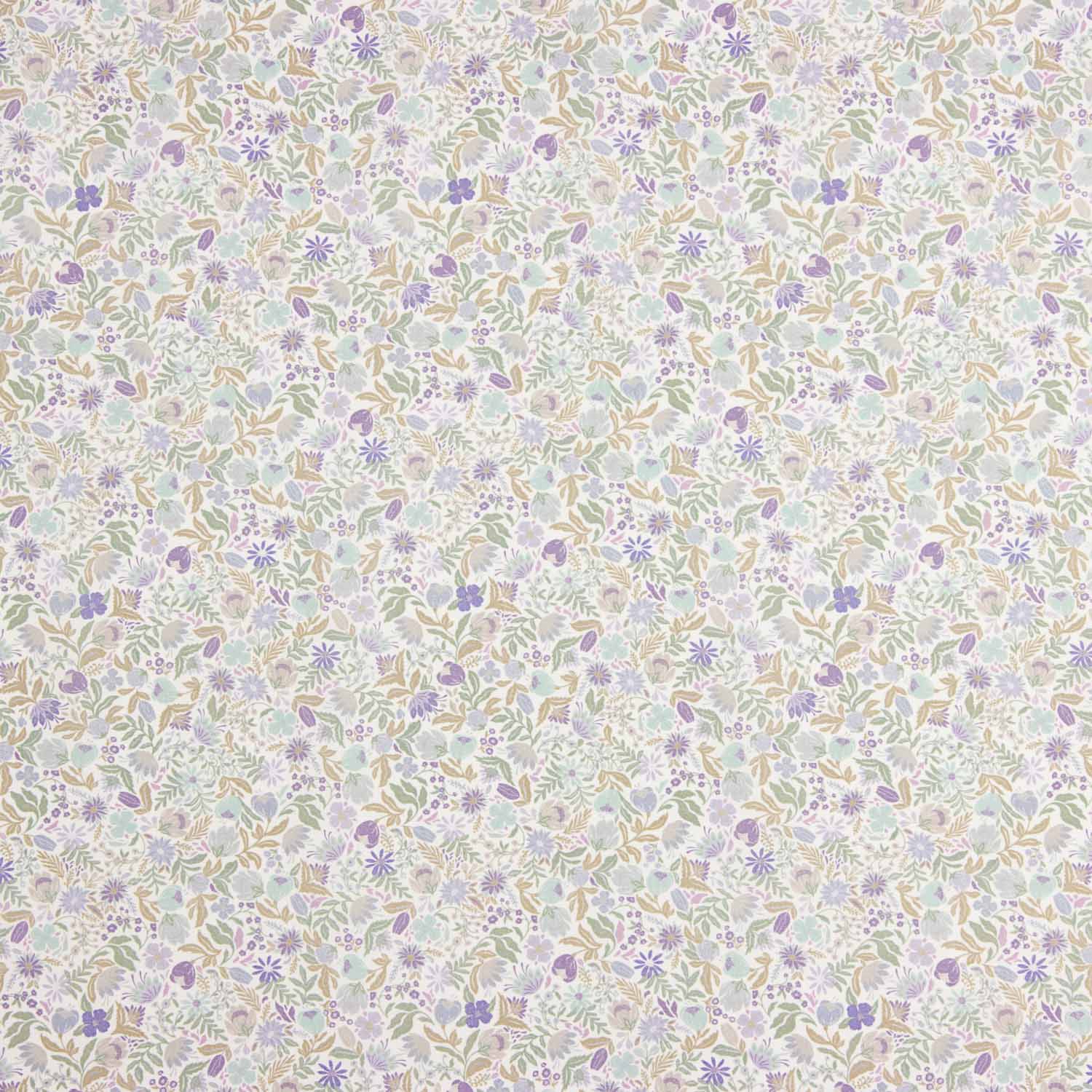 Popeline de coton Vintage Lavender Garden - Ribes y Casals