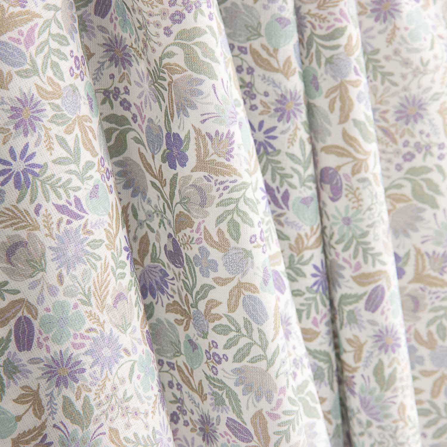 Popeline de coton Vintage Lavender Garden - Ribes y Casals