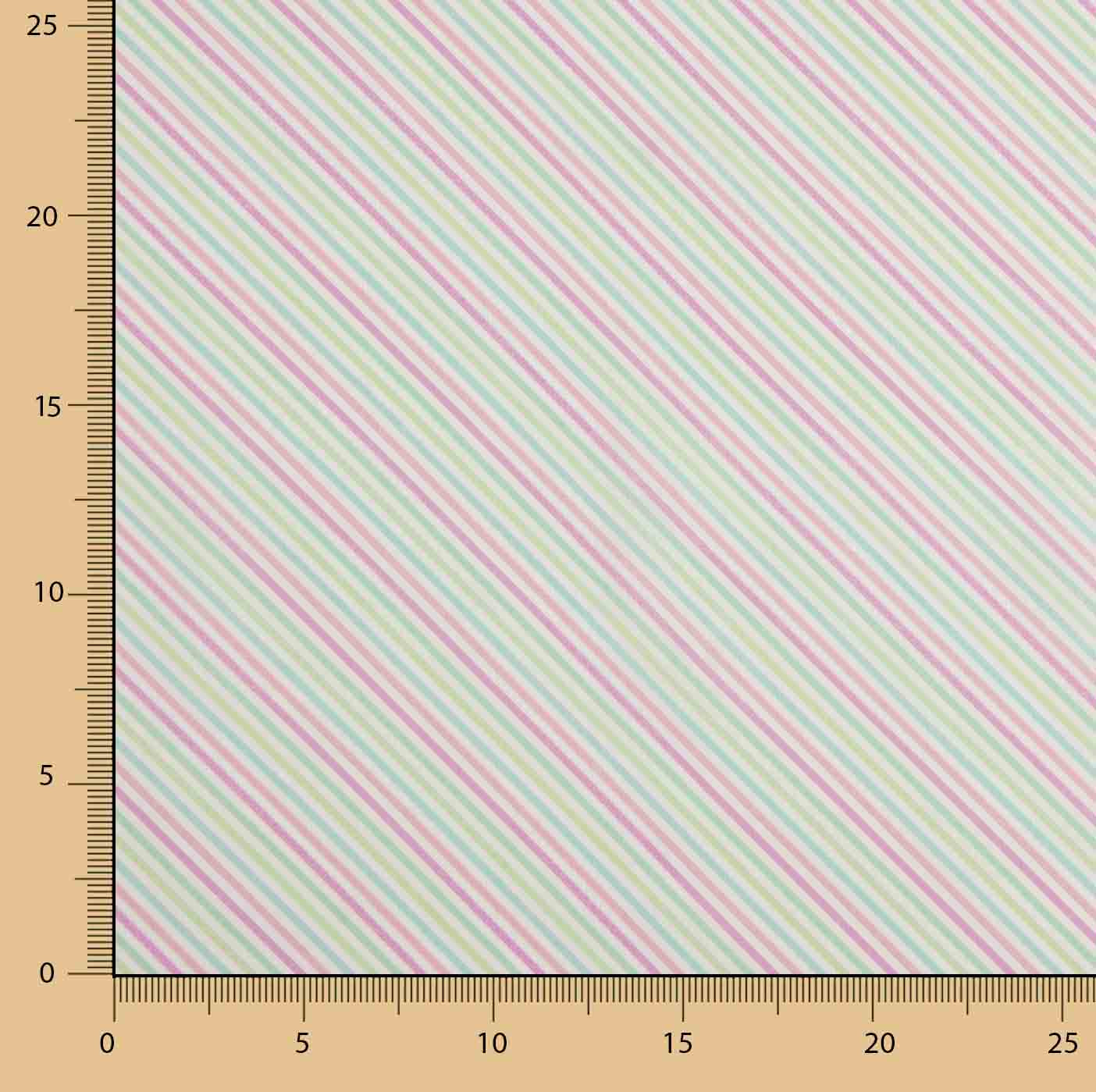 Popeline de coton Candy Stripes - Ribes y Casals