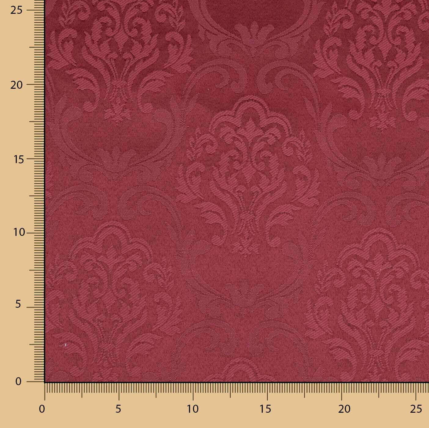 Toile jacquard Pompeya Bordeaux - Ribes y Casals