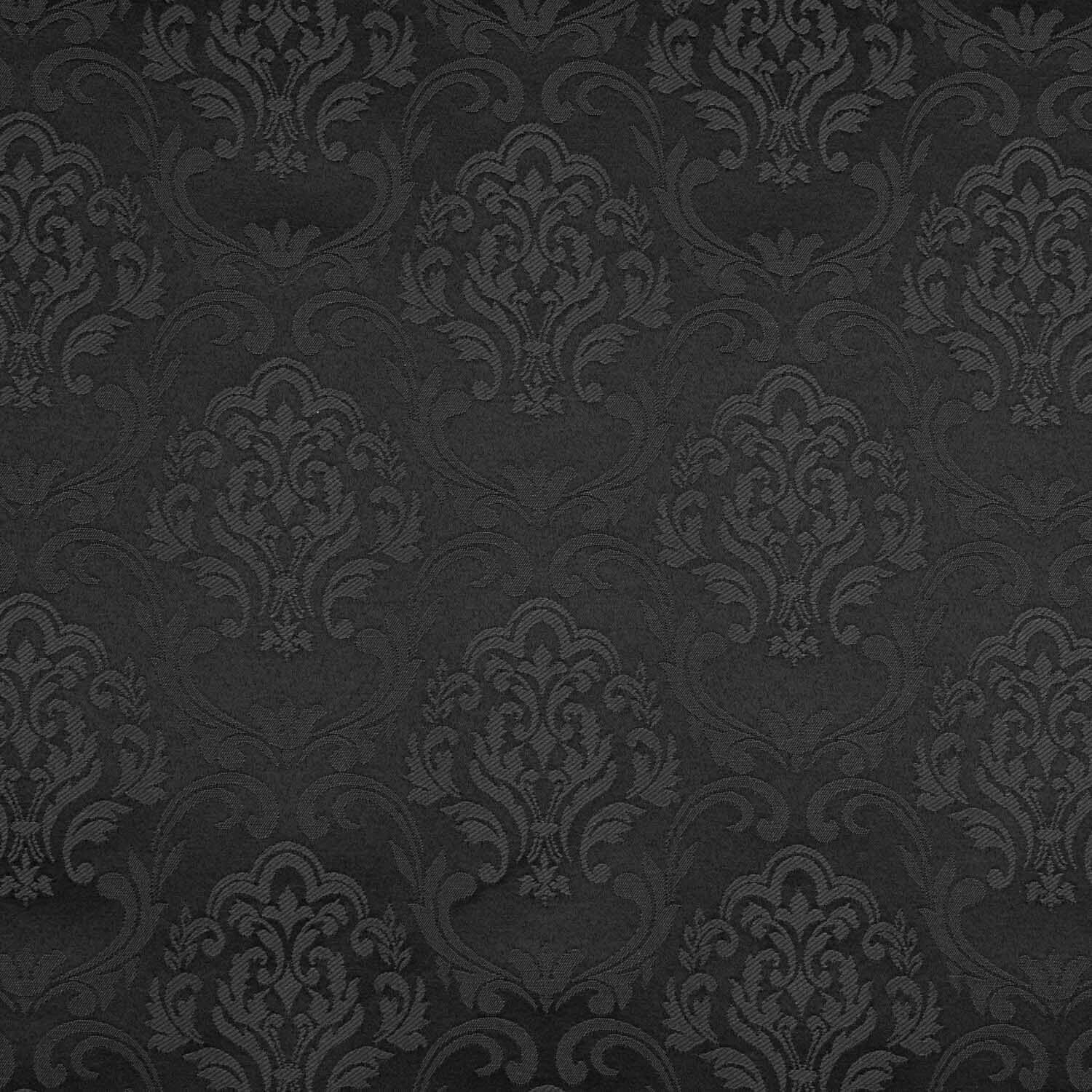 Toile jacquard Pompeya Noir - Ribes y Casals