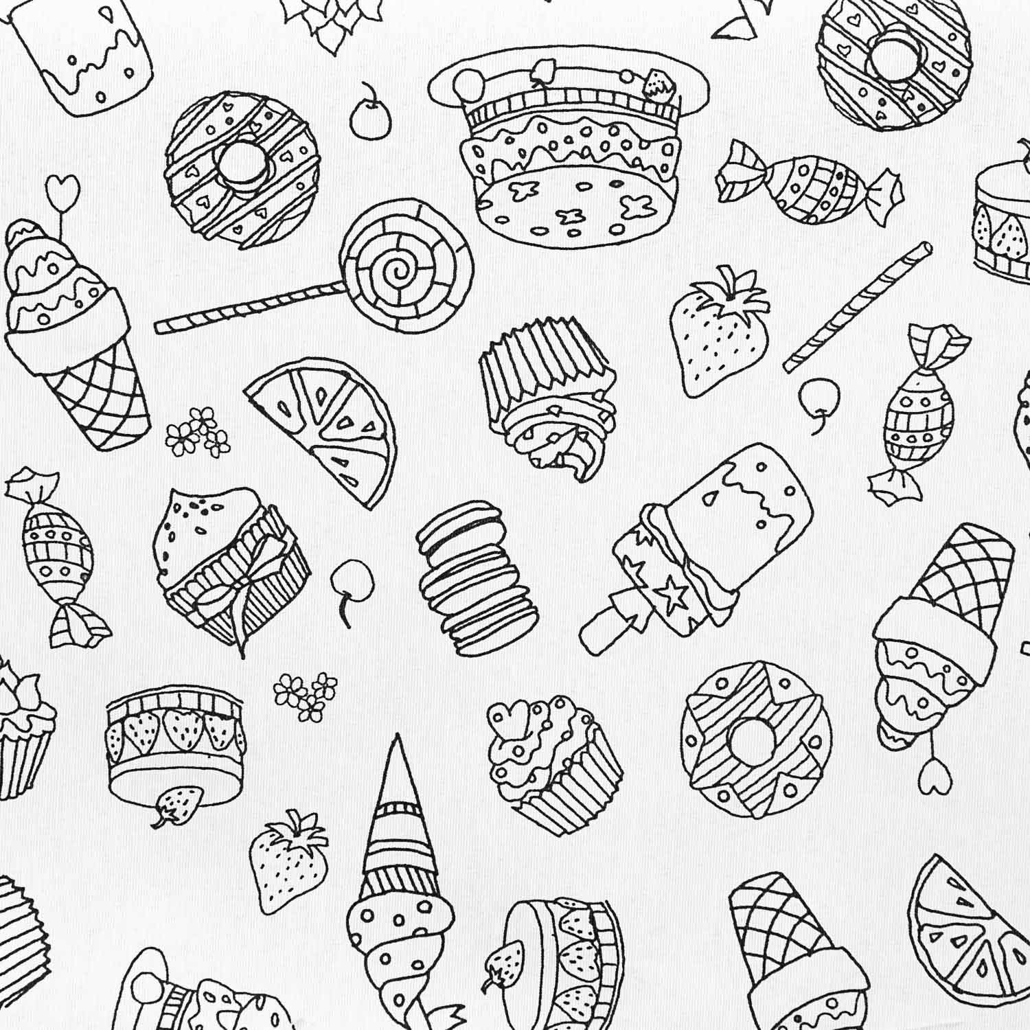Toile Sweets à colorier - Ribes y Casals