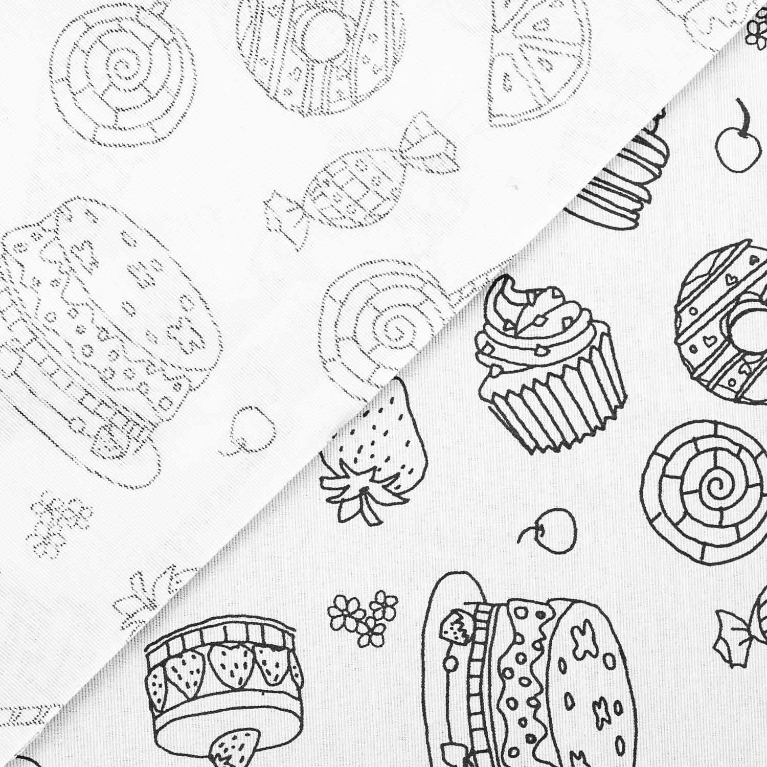 Toile Sweets à colorier - Ribes y Casals