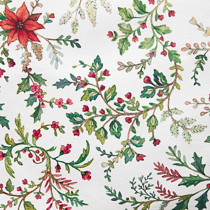 Guirlandes florales de Noël résinées antitache - Ribes y Casals