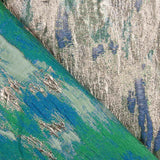 Brokat Lurex imprimé abstrait vert-bleu - Ribes y Casals