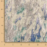 Brokat Lurex imprimé abstrait vert-bleu - Ribes y Casals
