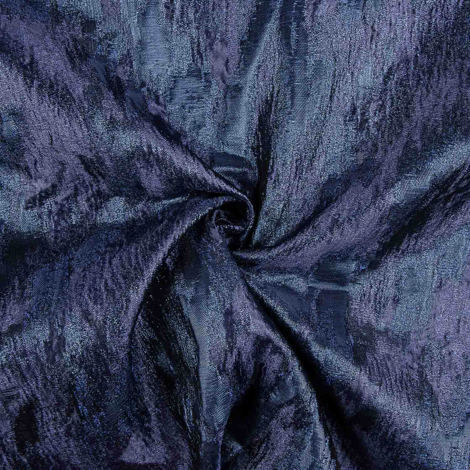 Brokat Lurex à motifs abstraits bleu marine - Ribes y Casals