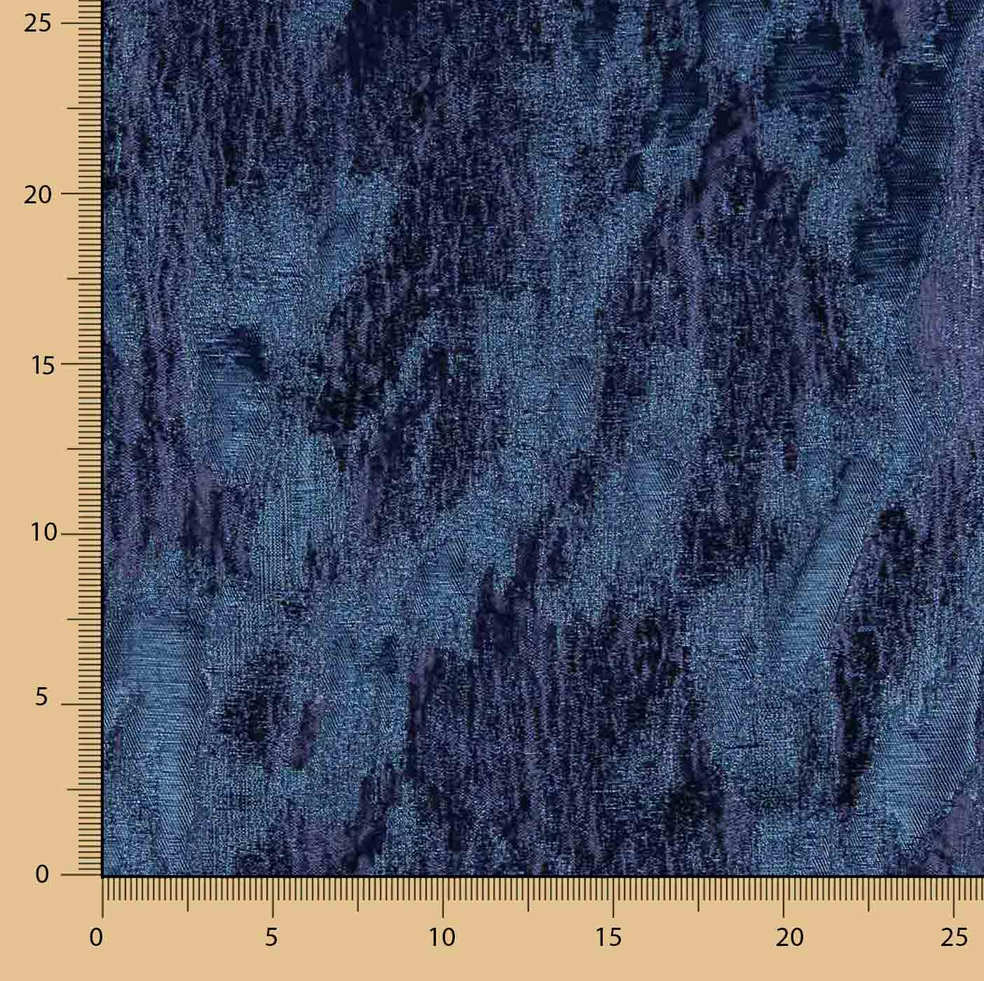 Brokat Lurex à motifs abstraits bleu marine - Ribes y Casals