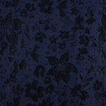 Brokat bleu marine imprimé floral en relief - Ribes y Casals