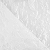 Brokat blanc imprimé floral en relief - Ribes y Casals