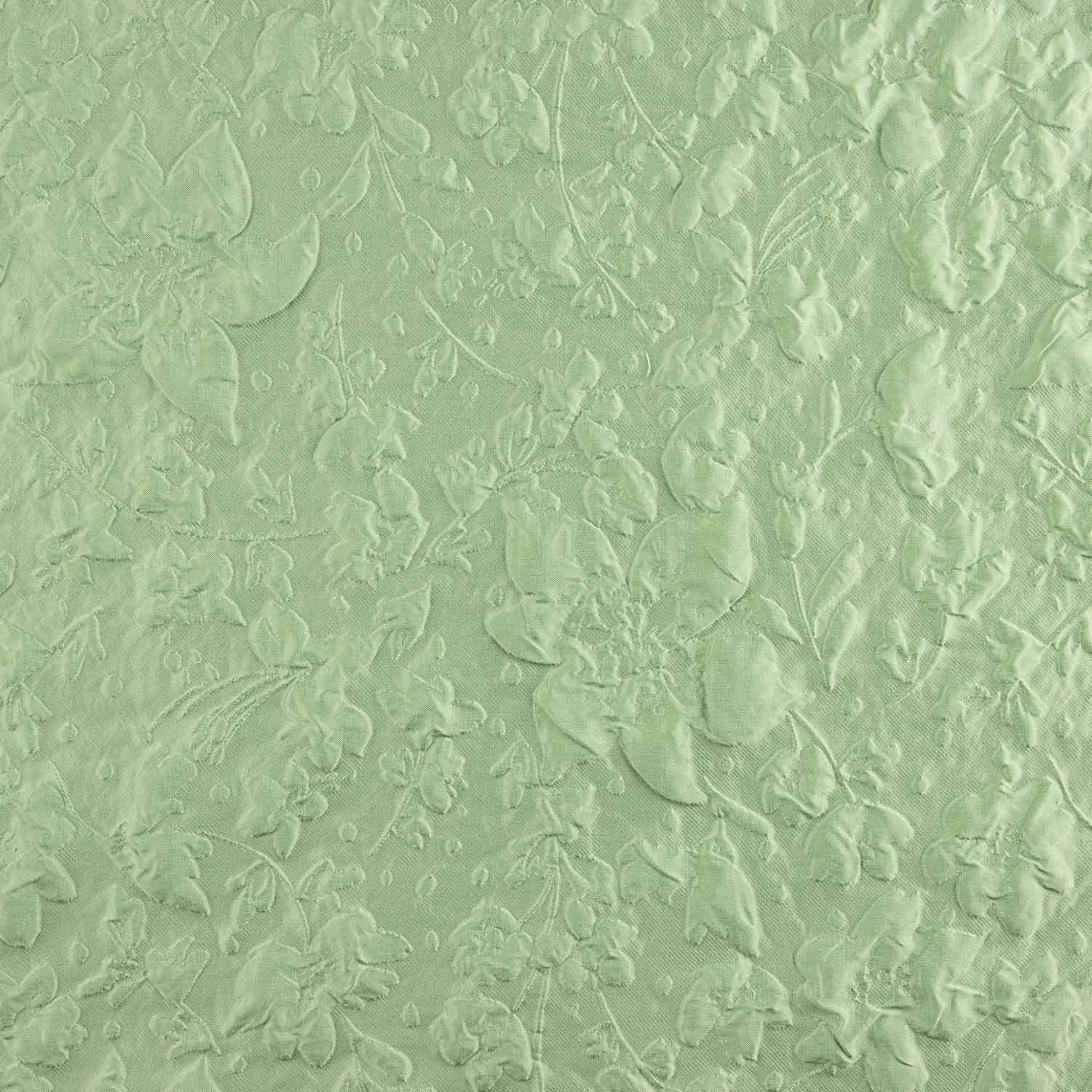 Brokat vert à motif imprimé floral en relief - Ribes y Casals