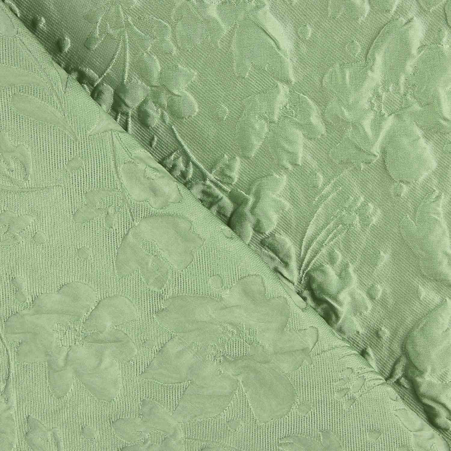 Brokat vert à motif imprimé floral en relief - Ribes y Casals