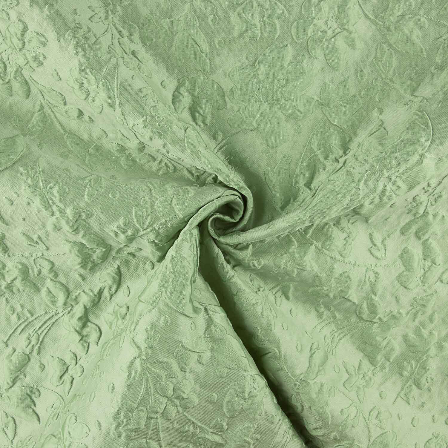 Brokat vert à motif imprimé floral en relief - Ribes y Casals