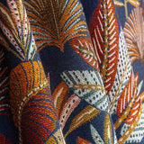 Gobelin Feuilles exotiques fond bleu - Ribes y Casals