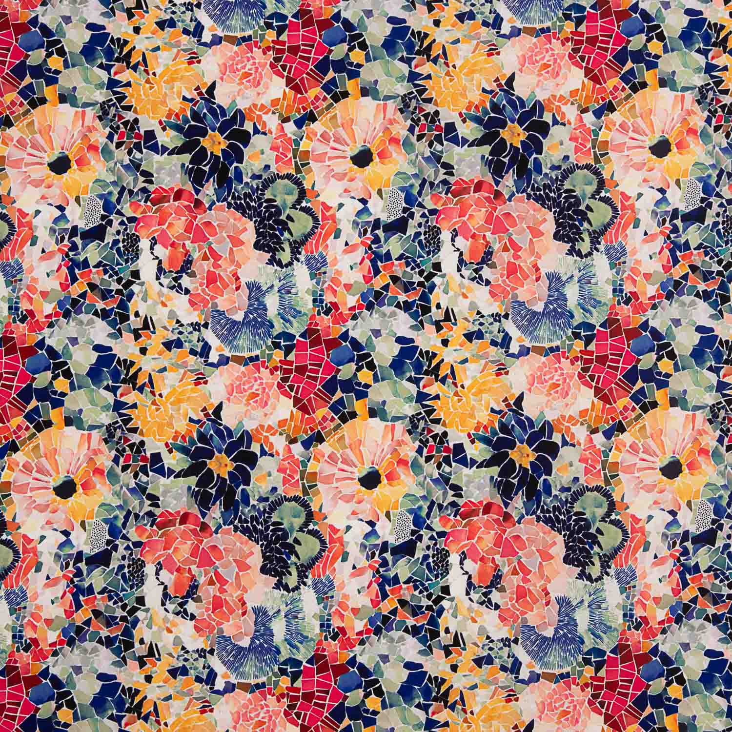 Fibre technique Sorona Imprimé mosaïque floral - Ribes y Casals