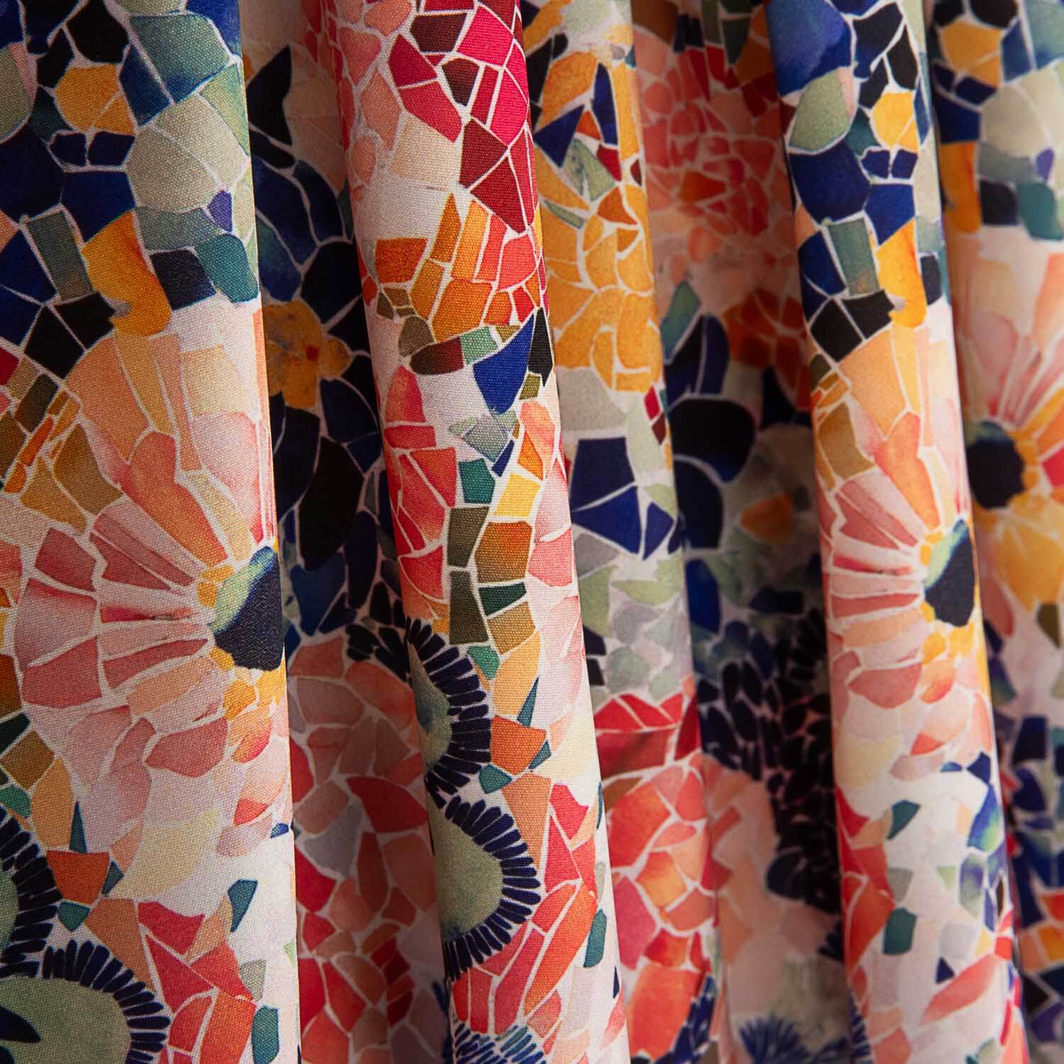 Fibre technique Sorona Imprimé mosaïque floral - Ribes y Casals