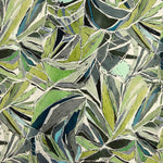 Tencel et lin imprimé feuilles naturelles - Ribes y Casals