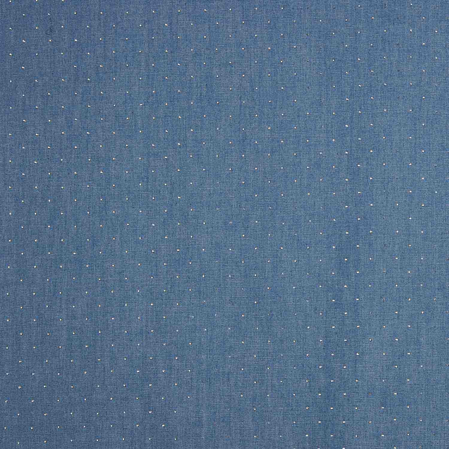 Denim en coton avec paillettes bleues - Ribes y Casals