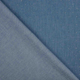 Denim en coton avec paillettes bleues - Ribes y Casals
